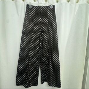 Max Studio Black Pants with Beige Dot Accents